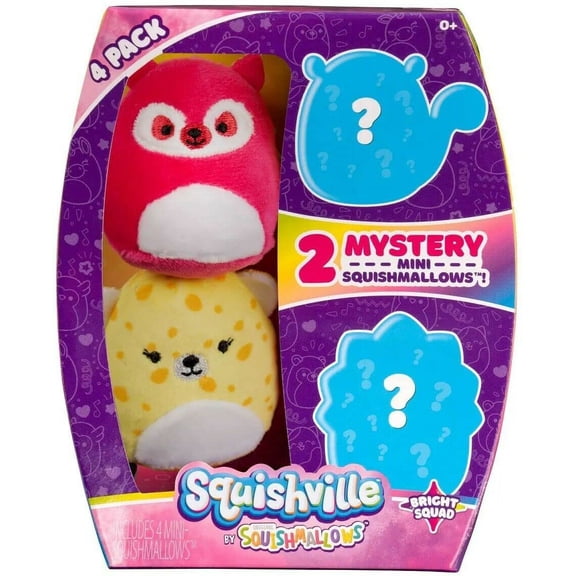 Squishmallows Squishville! Fantasy Squad 2-Inch Mini Plush 4-Pack Set