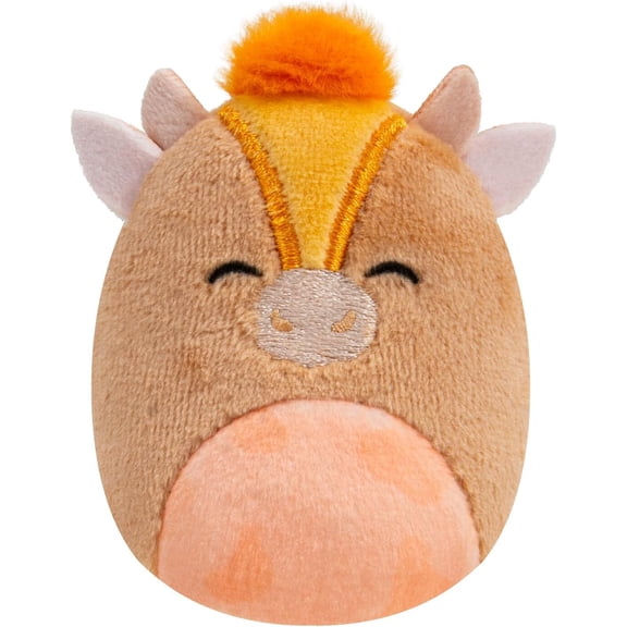 Squishmallows Squishville! Nassim the Brown Cow Mini Plush