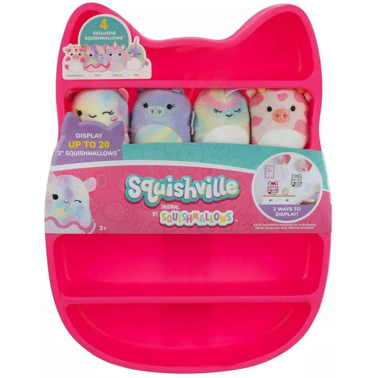Squishmallows, Other, New Pink Squishville Display With Four 2 Squishville  Squishmallows
