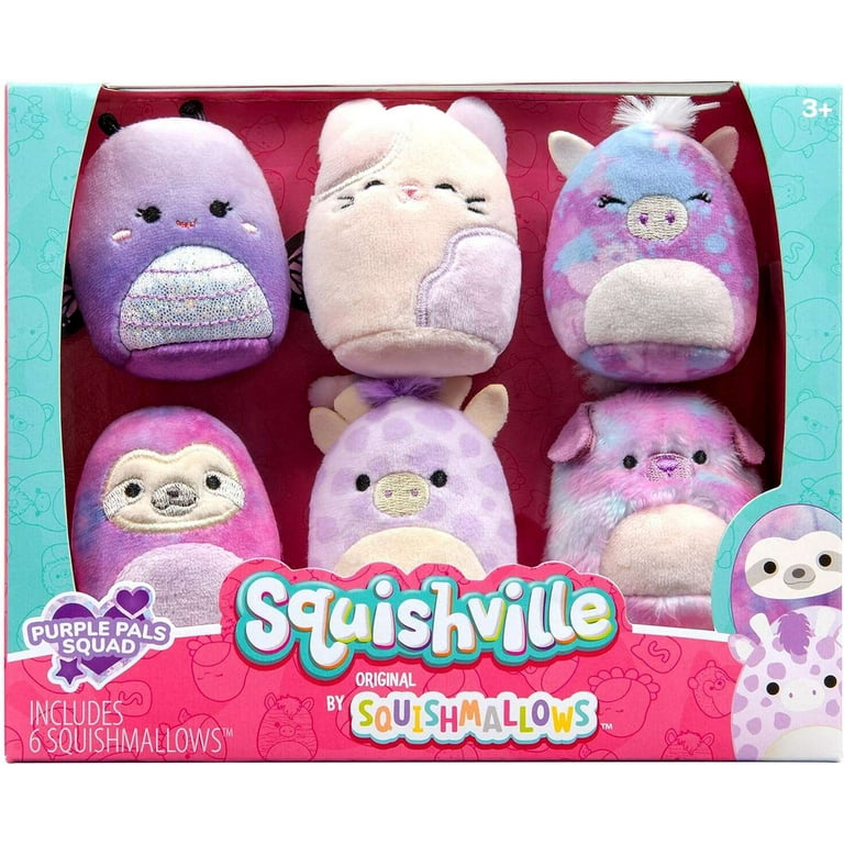 Squishville - Pack 6 Mini peluches Squishmallows Honour Squad 5 cm