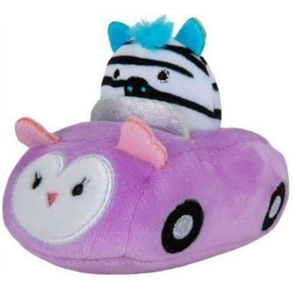 Squishmallows Squishville! Zebra & Vehicle Mini Plush