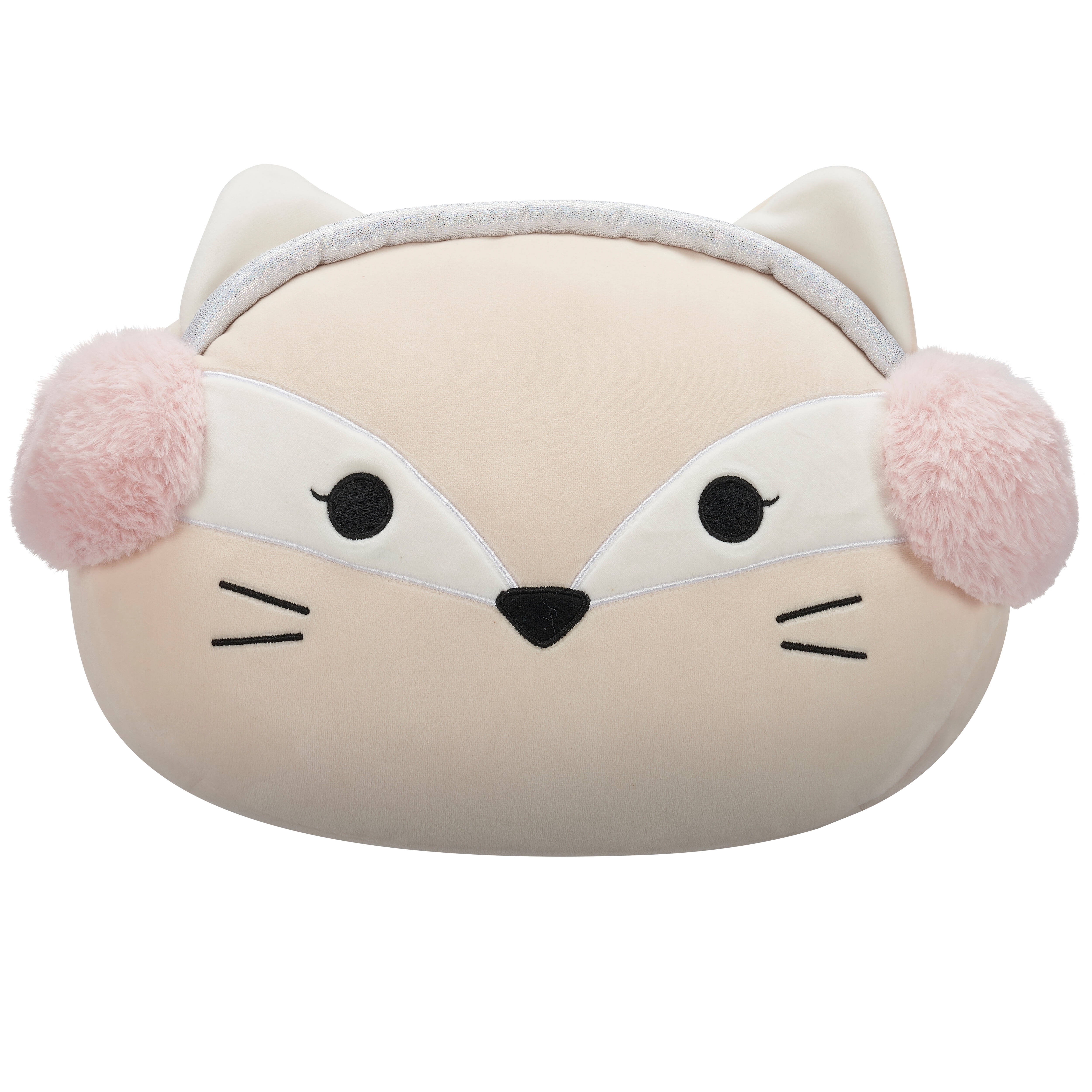 Squishmallows Stackables 12 inch Nadine the Arctic Fox with Ear Muffs - Child's Ultra Soft Stuffed Plush Toy