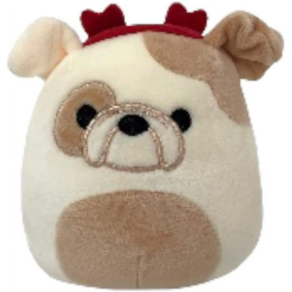 Squishmallows Stuffed Animal & Plush Toy, Valentine Brock the Bulldog, 5"