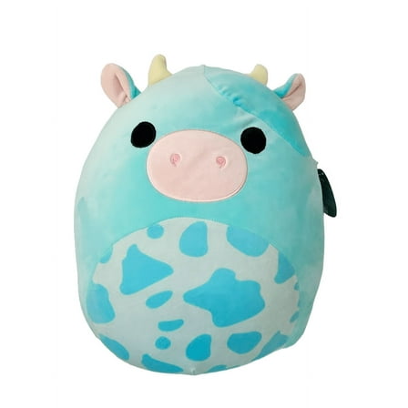 Squishmallows Official Kellytoys Plush 16 Inch Tuluck the Blue Cow Ultra Rare Tag Hard to Find Ultimate Soft Plush Stuffed Toy