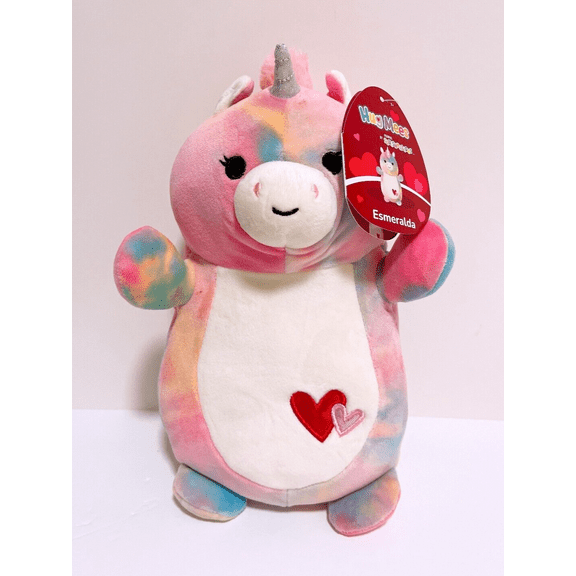 Squishmallows Valentine HugMees 10" Esmeralda the Unicorn Animal Plush Doll Toy