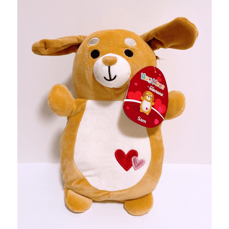 Squishmallows Valentine HugMees 10" Sam the Dog Animal Plush Doll Toy