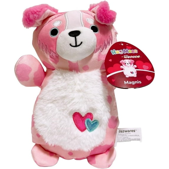 Squishmallows Valentine Squad 10" Magnis The Australian Shepherd Pink Dog Hug Mees Plush Toy