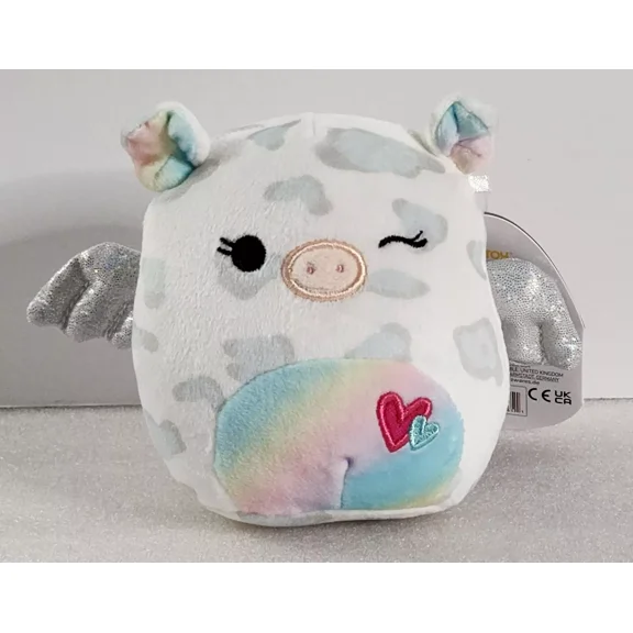 Squishmallows Valentine's Day Squad Charaka the Flying Pig 4"NWT Pegasus Pegapig