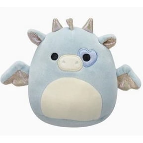 Squishmallows Valentines Squad Kenny the Dragon Plush 5" Heart Patch Eye