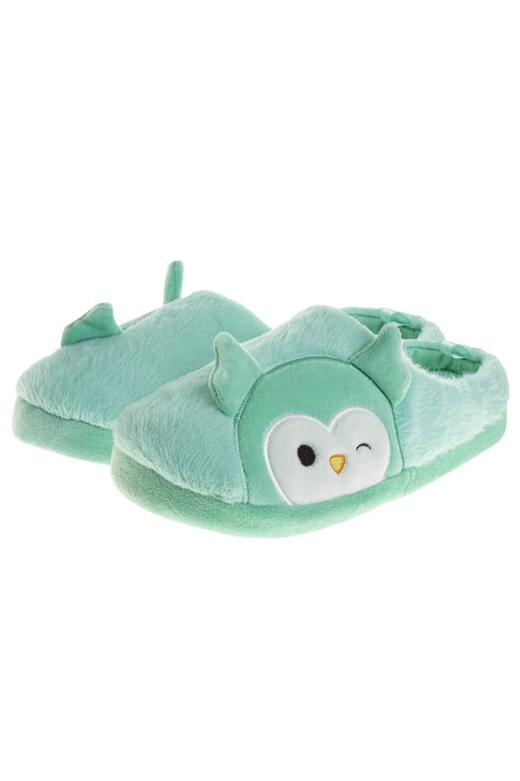 Winston The Owl Girls Slippers.Turqoise Cream, Size: 13 1