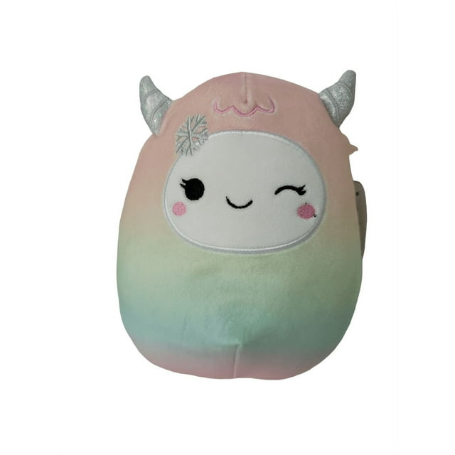 Squishmallows Yara the Rainbow Yeti 8" Stuffed Plush