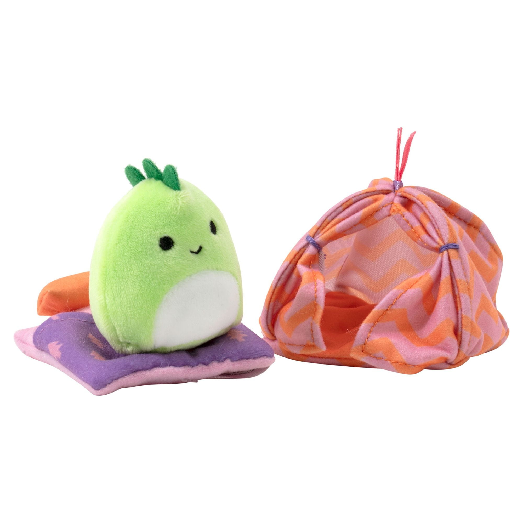 Squishville Squishmallows Mall-Two 2-Inch Mini Plush Characters,Themed Play Scene,4 Accessories (Shopping Bag/Cart,Cash Register,Arcade Machine)