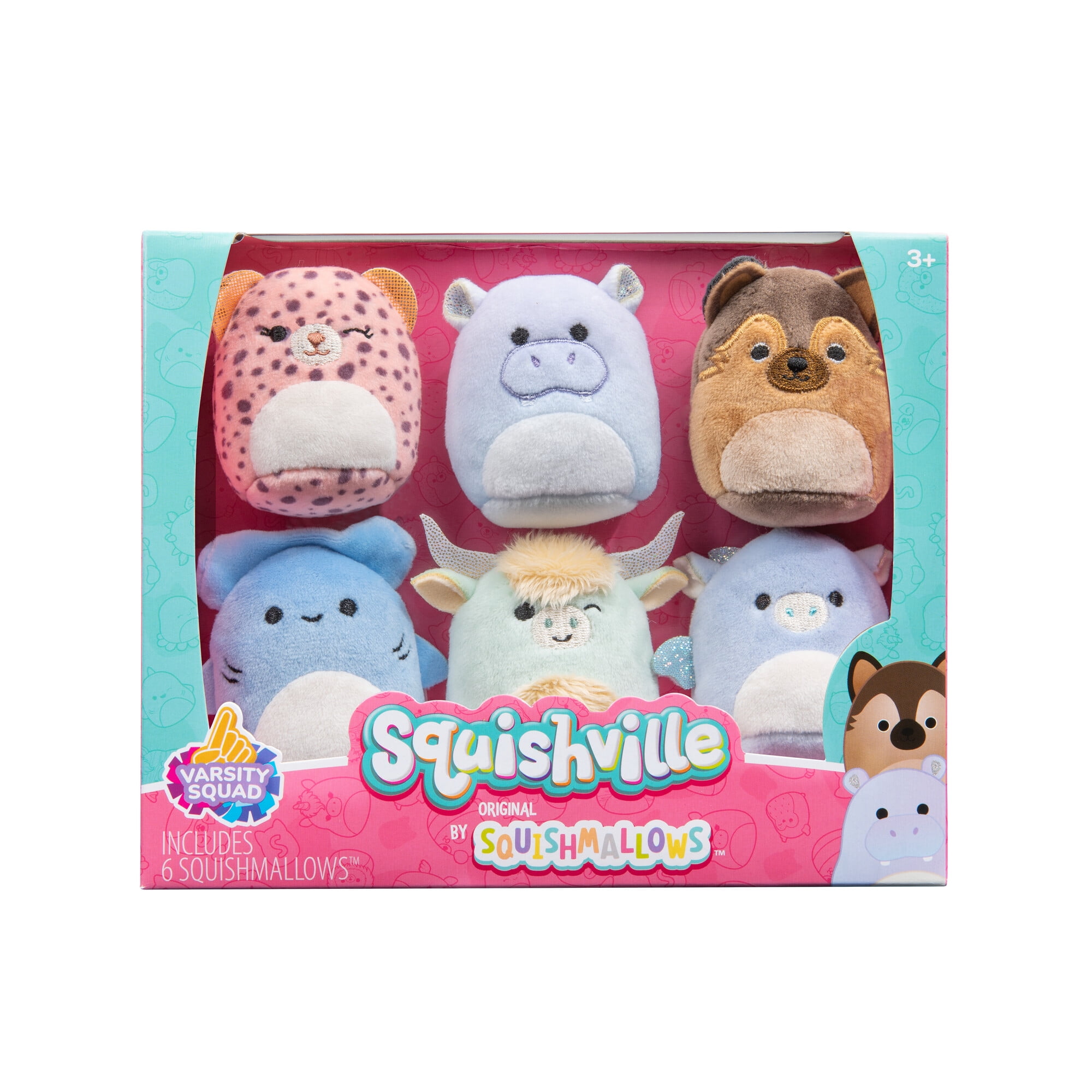Squishville by Original Squishmallows Deluxe Academy Playset - Includes  2-Inch Eunice The Unicorn Plush, School Desk, Locker, and School Playscene  