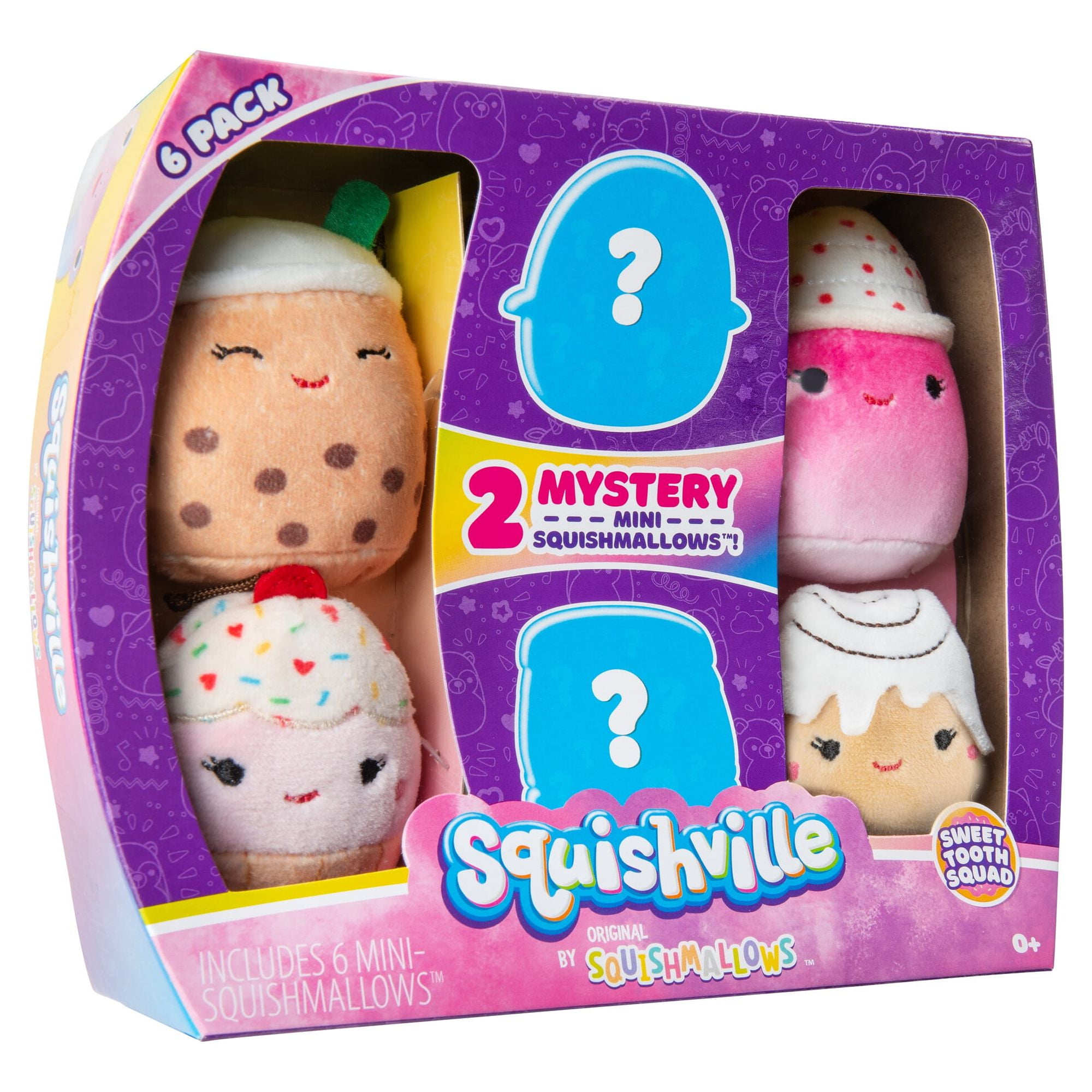 Squishville by Original Squishmallows Sweet Tooth Squad 2-inch Collectable  Plush Toys for Kids Ages 3 and up