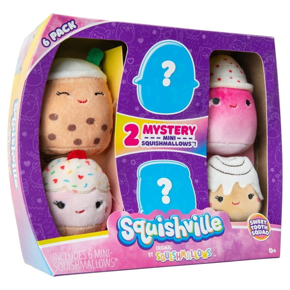 Squishville by Original Squishmallows Sweet Tooth Squad 2-inch Collectable Plush Toys for Kids Ages 3 and up