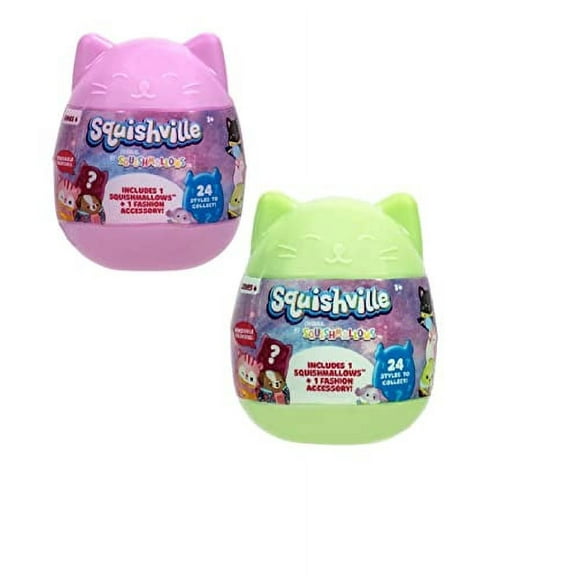 Squishville by Squishmallows Series 6 - Assorted 2 Pack - Mini Plush & Accessories - Official Kellytoy - Great Gift for Kids