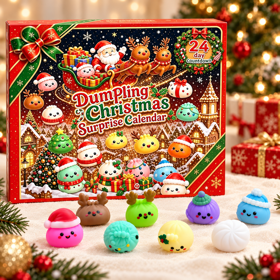 Squishy Advent Calendar 2026, 24-Day Christmas Gift with Mini Squishies