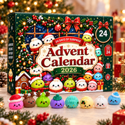 Squishy Advent Calendar 2026, 24-Day Christmas Gift with Mini Squishies