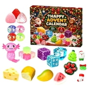 Squishy Advent Calendar 2026, 24 Day Countdown for Kid and Adult | Includes 24 Squishy Toys Stress-Relieving Sensory Toys Christmas Countdown, Party Favors, Stocking Stuffers and Gifts
