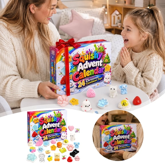 Advent Calendar Sensory Studio Countdown Calendar with 24 Collectible Toys for Christmas Festival, Gift for Sensory Play and Collectible Fans Lovers