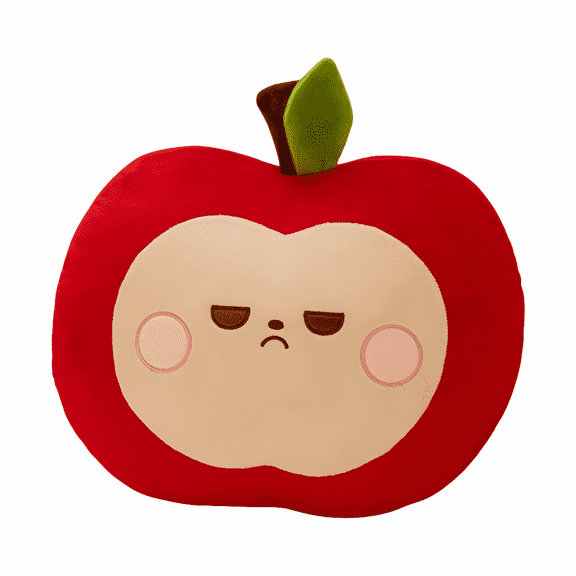 Squishy Apple Plush Toy Pillow - Cute Fruit Stuffed Pillow - Fun Home Decoration Gift - Red 7.9inch