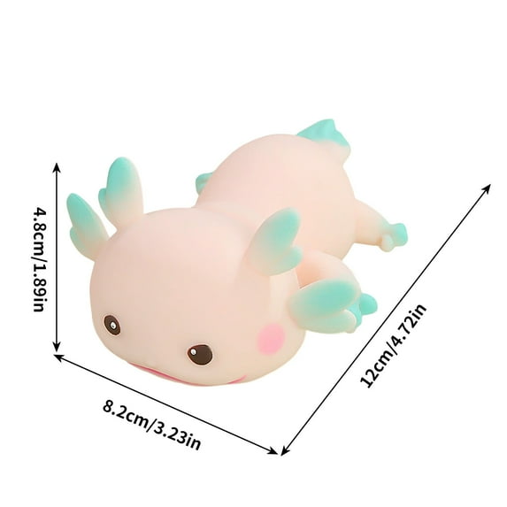 Squishy Axolotl Sugar Stress Balls Squeeze Fidget Toys,Cute Anxiety Relief Salamander Toys Squishy Stress Ball,Squeeze Axolotl Fidget Stress Relief, Christmas Gifts Toys,Salamander Stress Reliever