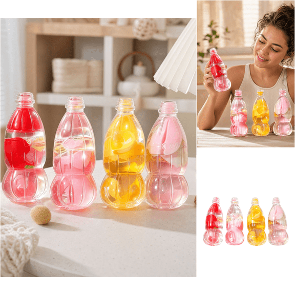Squishy Bottle Toy, Slow Rising Fruit Sensory Balls with realistic fruit shapes inside, Smooth Surface Squishes for Teens AdultsSatisfying Sensory Play, Novelty Gifts Party Favors(Random Color#2)