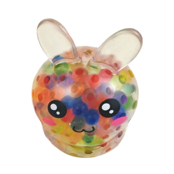 Squishy Bunny Sugar Stress Balls, Bunny Sugar Ball Fidget Toys, Glitter Rabbit Squishy Toys for Adults, Kawaii Rabbit Sensory Squishies, Easter Basket Stuffers