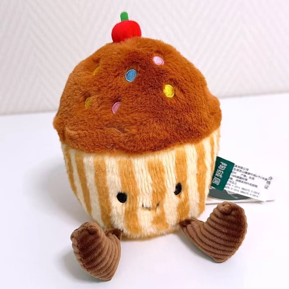 Squishy Dessert Series Plush Toy Donut Muffin Cake Matcha Roll Doll Strawberry