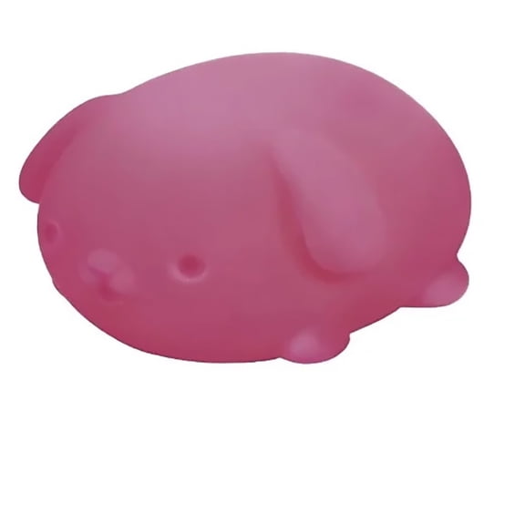 Squishy Dog Stress Balls, Squishy Ball Fidget Balls Animal Shape Stress Balls Squeeze Dough Ball Stress Relief Ball for Party Favors Moldable Stress Ball Pink 2.5 In