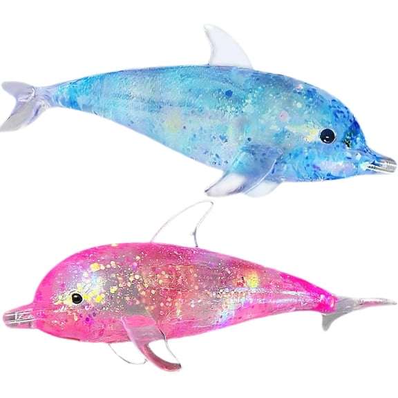 Squishy Dolphin Sugar Stress Balls, Kawaii Dolphin Squeeze Sugar Ball Squishy Toys, Sea-Animals Sensory Toys, Party Favors, Basket Stuffers