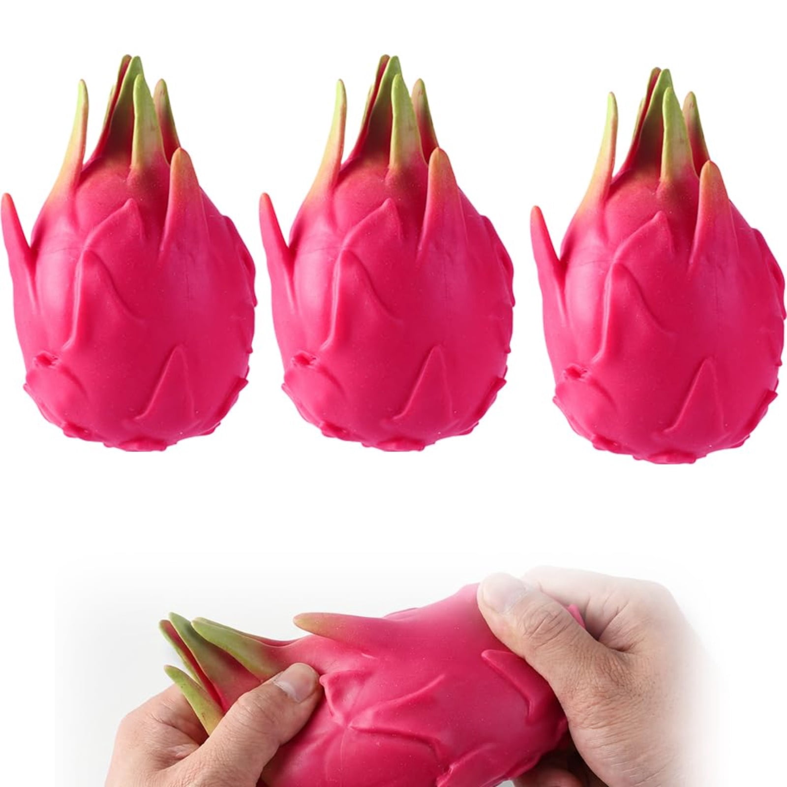 Squishy Dragon Fruit, Realistic Slow Rising Fruit Squishy for Adults