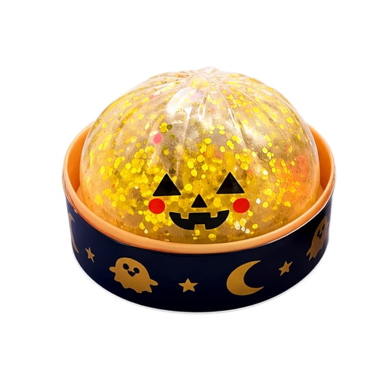 Squishy Dumpling Dumpling Squishy Toys Halloween Glitter Squeeze Ball for Stress Relief Sensory Play Soft Fidget Toy with Sparkly Visual Effect Ideal for Kids Adults Classroom Party Favors