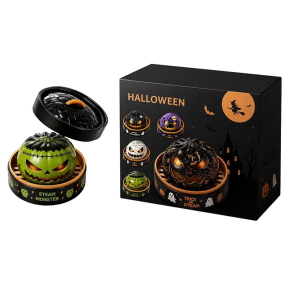 Squishy Dumpling Halloween Edition – Cute & Creepy Stress Reliever for Teens & Adults During Festive Season (D)