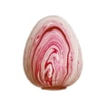 thumbnail image 1 of Squishy Easter Egg Toy with Pink and White Marbled Pattern, 1 Piece, for Easter Basket Stuffers, Relaxation Squeeze Toy, 1 of 3
