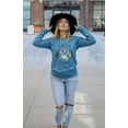 thumbnail image 1 of Squishy Faces Just A Girl Who Loves Her Rescue Dog Long Sleeve Shirt Dog Paw Print Long Sleeve T-Shirt - Medium, 1 of 1