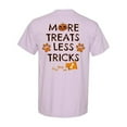 thumbnail image 1 of Squishy Faces More Treats Less Tricks Halloween, Dog Paw T-Shirt, Dog Bone Print Unisex T-Shirt, Orchid - Medium, 1 of 3