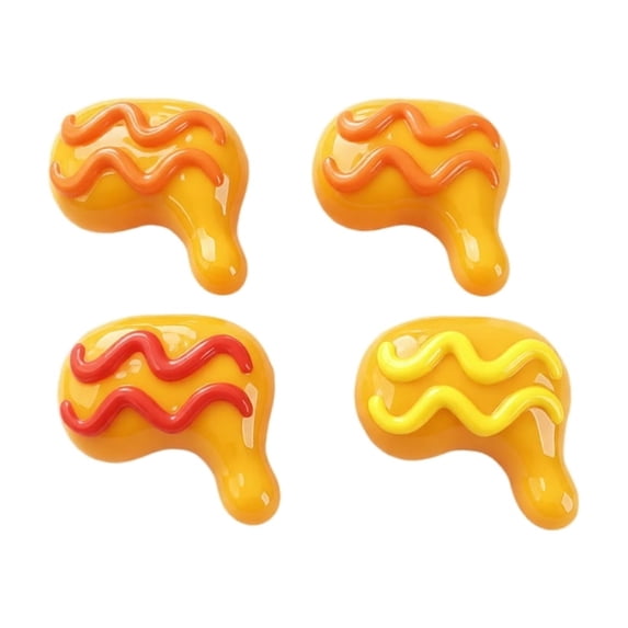 Creative Fried Chicken Legs Squishy Hand‑play Decompression Fidget Toy, Stress Reducing Squeeze Sensory Toy, Pocket‑friendly Portable Play Toy for Boys Girls, Desk Ornament(1PCS)