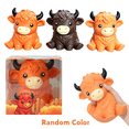 Random No Color Squishy Highland Cow - 14 cm Ultra-Soft Slow Rising Jumbo Highland Cow ...