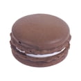 thumbnail image 1 of Squishy Macaron Relaxation Toy with Soft Pu Foam, 1 Pack, Coffee Brown, for Kids and Adults, Simulated Squeeze Toy, 1 of 3
