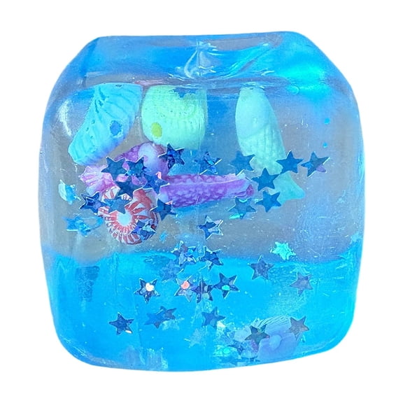 Squishy Magic Cube Squeezy ball for Stress Relief,Stereo Cartoon Block Figure,Fidget Sensory balls for Adults,Slow Rising Squishy Fidget balls for stress relief 3cm*3cm*3cm 1pc