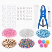 Squishy Making Kit, 15PCS DIY Stress Ball Making Kit with Transparent Squishy Skins, Fillers, Expander Tool & Air Pump, Make Your Own Squishies Sensory Craft Kit for Ages Adult