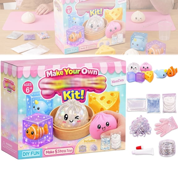 Squishy Making Kit DIY Squishy Making Kits Make Your Own Squishy Kit Squishy Maker Mini Dumpling Squishy Dumpling Squishy Squishy Dumpling Cheese Glitter Cube Squishies DIY Craft Set
