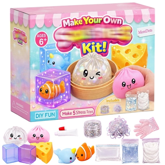Squishy Making Kit DIY Squishy Making Kits Make Your Own Squishy Kit Squishy Maker Squishy Dumpling Mini Dumpling Squishy Dumpling Squishy Cheese Glitter Cube Squishy Toy Making Set for Kids 8-12