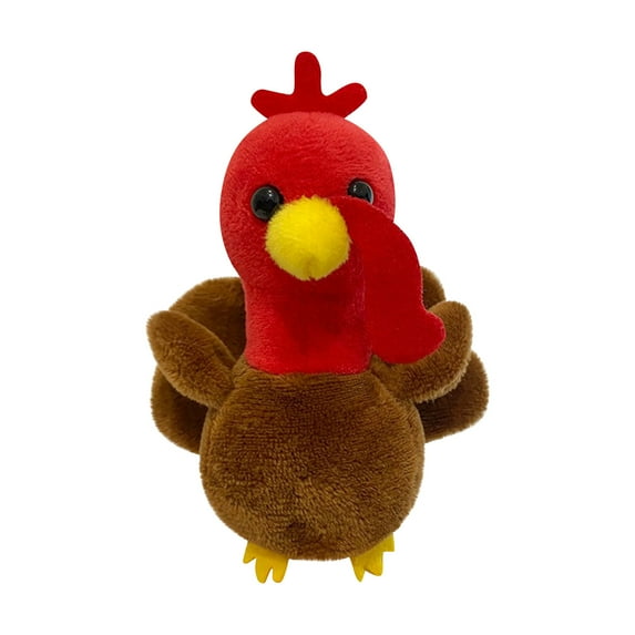 Squishy Plush Turkey Stuffed Animal Soft Toy Realistic Bird Figure for Kids Adults Holiday Decoration Collectible Gift grey One Size