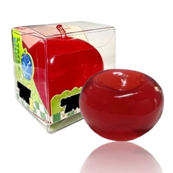 Squishy Red Apple Squeeze Toy, Stress Relief Fidget Ball, Cute Stocking Stuffer & Gift for Adults Who Work