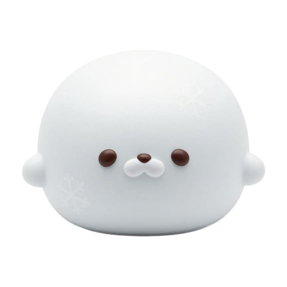Squishy Seal Stress Toy, Cute Round Baby Seal Squeeze Pinch Toy, Soft Translucent Jelly Sensory Fidget Toy, Kawaii Decompression Hand Toy for Kids and Adults
