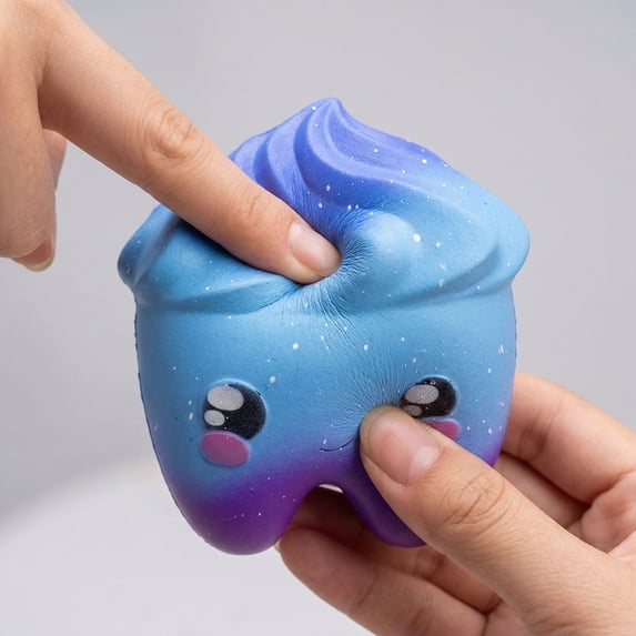 Squishy Stress Ball, 3X2 in, tooth Shaped, Soft Pu, Kawaii decor, Squishy Slow Rising, Anxious Moments, 1 Pc