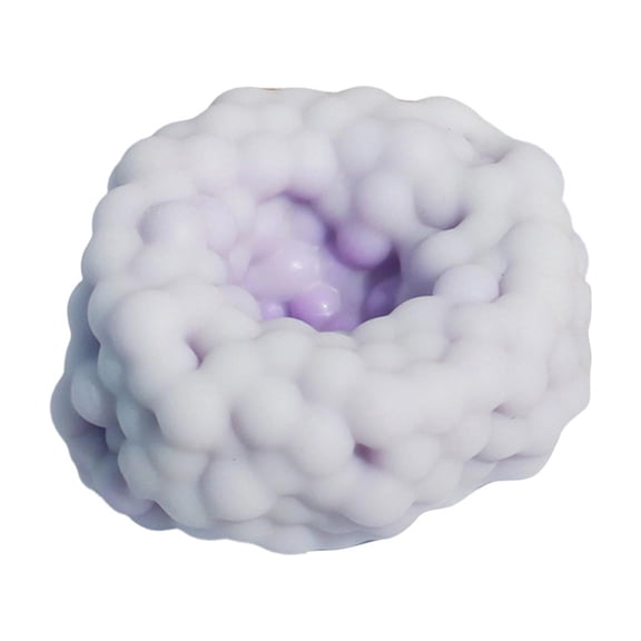 Squishy Stress Ball Squishies PVC Toys,Stress Relieving Ball Squishy Fidget Toys for Anxiety Relaxation Perfect Desk Accessory for Adults(Purple)