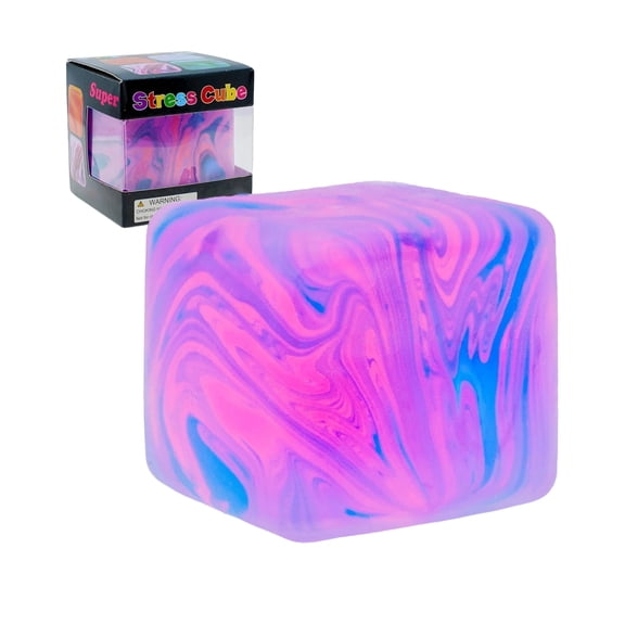 Square Squeeze Sensory Toys, Stress Cube for Adults, Squishy Toys Stress Relief - High Density Squeeze Balls for Students Calming, Fidgets for Classroom